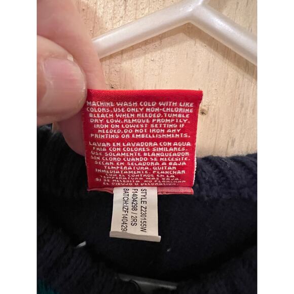 Izod 2T Navy Argyle Cotton Boys Sweater Vest - Picture 4 of 4